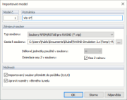 Import modelu